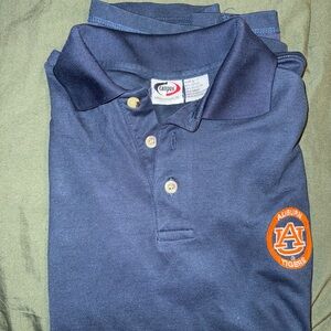 Vintage Campus Designs Auburn Tigers Men’s Navy Short Sleeve Polo